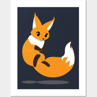 Cute Fox Vector Posters and Art